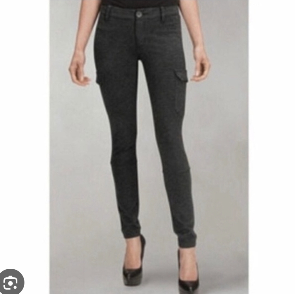 Cabi Dark Gray Jogger Pants Cargo Pockers Stretch Size 8